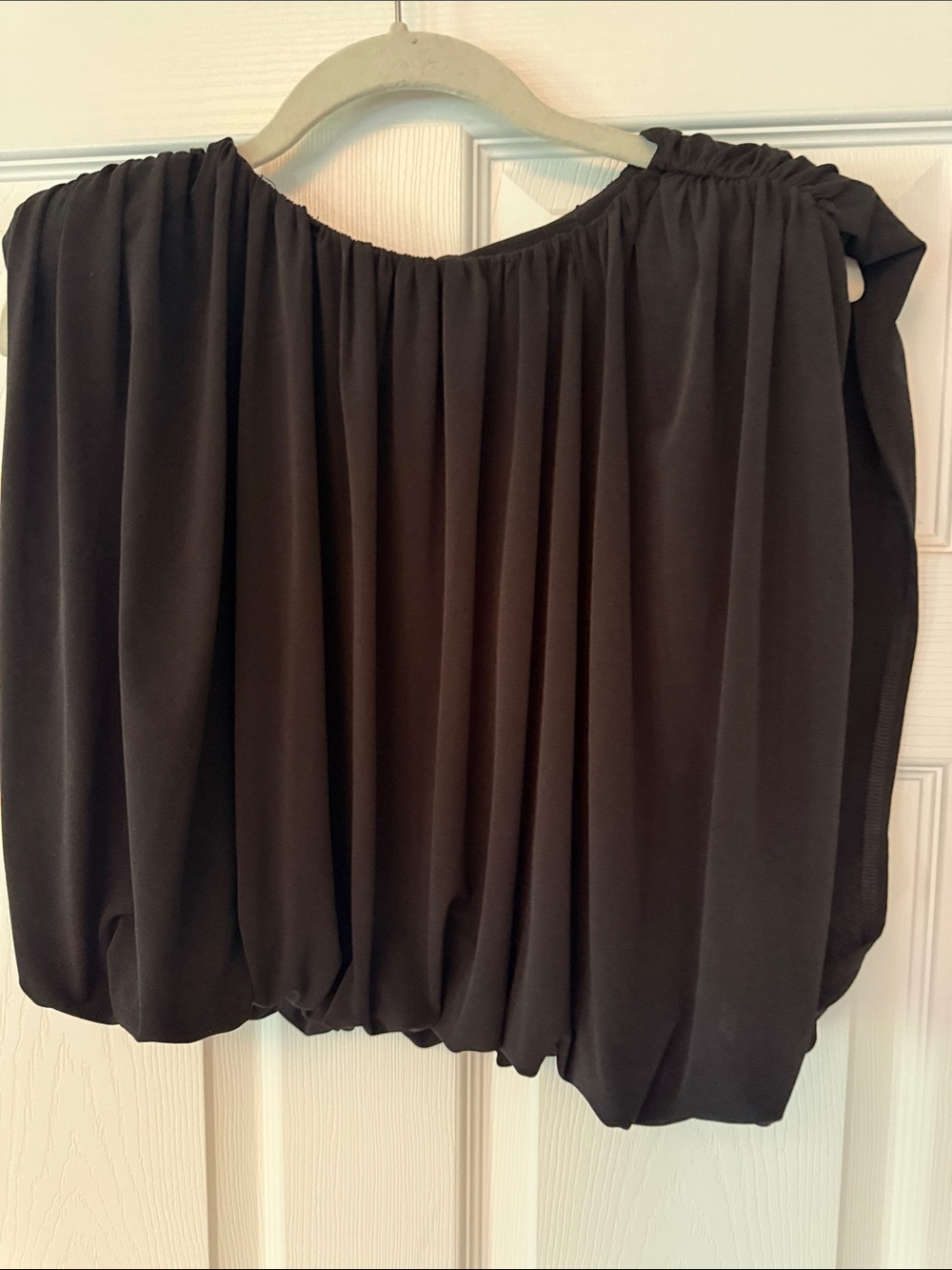 Anthropologie Dolan Black Sleeless bubble Top